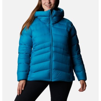 Columbia Jas Dames, Autumn Park Down Hooded Plus Size Blauw, 25AVSDWIE